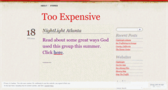 Desktop Screenshot of itstooexpensive.wordpress.com