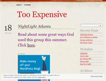 Tablet Screenshot of itstooexpensive.wordpress.com