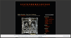 Desktop Screenshot of listenherelounge.wordpress.com