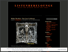 Tablet Screenshot of listenherelounge.wordpress.com