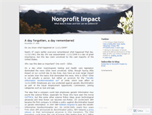 Tablet Screenshot of nonprofitimpact.wordpress.com