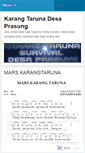 Mobile Screenshot of karangtarunaprasung.wordpress.com