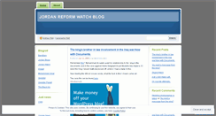 Desktop Screenshot of jordanreformwatch.wordpress.com