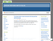 Tablet Screenshot of jordanreformwatch.wordpress.com