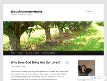 Tablet Screenshot of jesusknowsmyname.wordpress.com