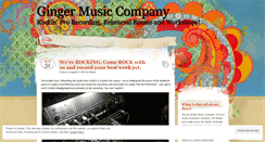 Desktop Screenshot of gingermusiccompany.wordpress.com