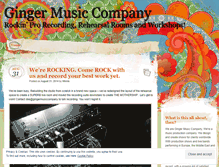 Tablet Screenshot of gingermusiccompany.wordpress.com