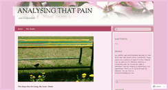 Desktop Screenshot of analyzingthatpain.wordpress.com