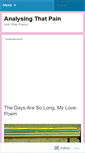 Mobile Screenshot of analyzingthatpain.wordpress.com