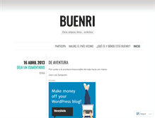 Tablet Screenshot of buenri.wordpress.com