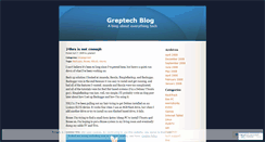 Desktop Screenshot of greptech.wordpress.com