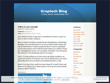 Tablet Screenshot of greptech.wordpress.com