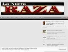 Tablet Screenshot of nuevaraza.wordpress.com