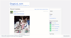 Desktop Screenshot of dogslol.wordpress.com