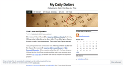 Desktop Screenshot of mydailydollars.wordpress.com