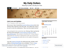 Tablet Screenshot of mydailydollars.wordpress.com