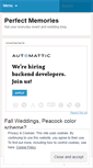 Mobile Screenshot of perfectmemoriesevents.wordpress.com
