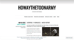 Desktop Screenshot of howaythetoonarmy.wordpress.com