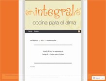 Tablet Screenshot of integralviandas.wordpress.com