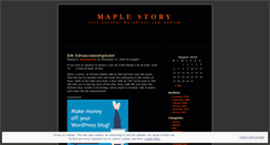 Desktop Screenshot of maplesea.wordpress.com