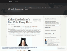 Tablet Screenshot of moralsarcasm.wordpress.com