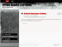 Tablet Screenshot of flyingagaricclothing.wordpress.com