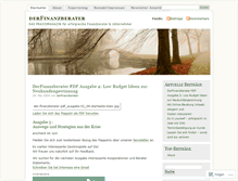 Tablet Screenshot of derfinanzberater.wordpress.com