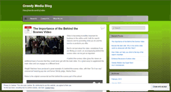Desktop Screenshot of greedymediablog.wordpress.com