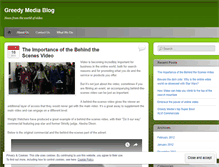 Tablet Screenshot of greedymediablog.wordpress.com