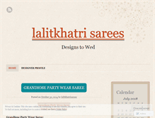 Tablet Screenshot of lalitkhatrisarees.wordpress.com