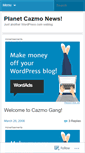 Mobile Screenshot of cazmogang.wordpress.com