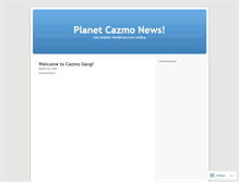 Tablet Screenshot of cazmogang.wordpress.com