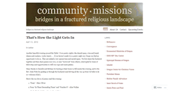 Desktop Screenshot of communitymissionspdx.wordpress.com