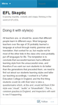 Mobile Screenshot of eflskeptic.wordpress.com