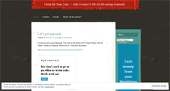 Desktop Screenshot of funds4sean.wordpress.com
