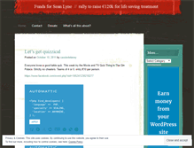 Tablet Screenshot of funds4sean.wordpress.com