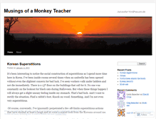 Tablet Screenshot of musingsofamonkeyteacher.wordpress.com