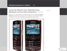 Tablet Screenshot of mobilephonesheaven.wordpress.com