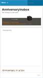 Mobile Screenshot of anniversaryinabox.wordpress.com