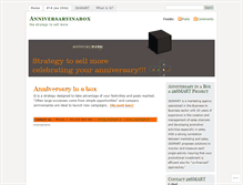 Tablet Screenshot of anniversaryinabox.wordpress.com