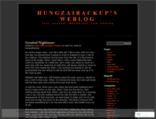 Tablet Screenshot of hungzaibackup.wordpress.com