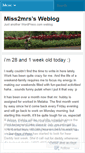 Mobile Screenshot of miss2mrs.wordpress.com