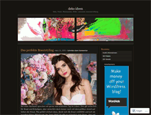 Tablet Screenshot of dekoideen.wordpress.com
