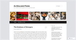 Desktop Screenshot of aneducatedpalate.wordpress.com