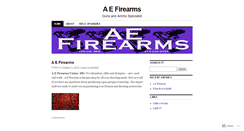 Desktop Screenshot of aefirearms.wordpress.com