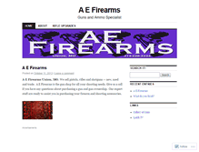 Tablet Screenshot of aefirearms.wordpress.com