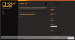 Desktop Screenshot of itsnotaverage.wordpress.com