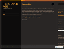 Tablet Screenshot of itsnotaverage.wordpress.com