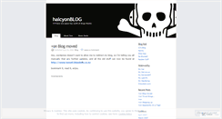 Desktop Screenshot of halcyon.wordpress.com