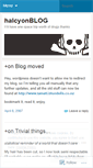 Mobile Screenshot of halcyon.wordpress.com